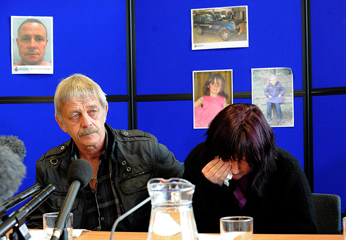 April Jones day 2: Coral Jones, the mother of April Jones, reacts at a news conference