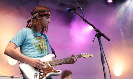 Kevin Parker onstage in Lorne, Australia, 2010. Photograph: Zak Kaczmarek/WireImage