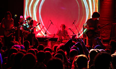 Tame Impala onstage in New York City, 2010. Photograph: Cory Schwartz/Getty