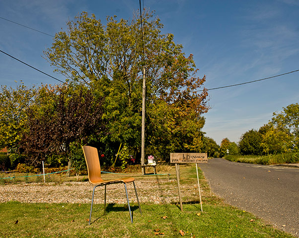 Big Picture: On The Verge: Honesty Box on the roadside seling dining chairs