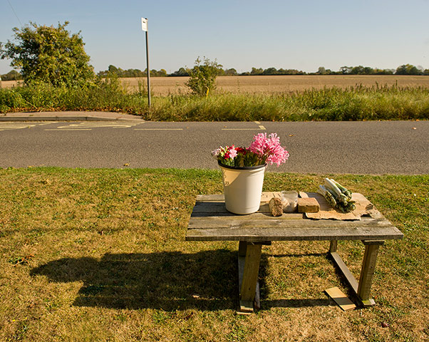 Big Picture: On The Verge: Honesty Box on the roadside selling flowers and leeks