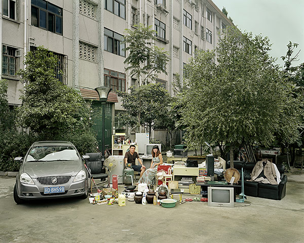 Big Picture: Image of person belongings outside their home in China