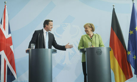 David Cameron and Angela Merkel