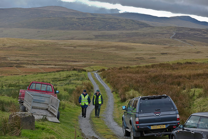Hunting for April Jones: Volunteers' 4x4 vehicles in the hills