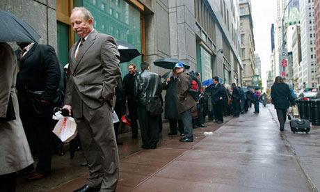 US unemployment line