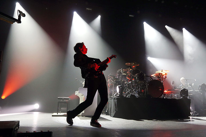Week in music: Matthew Bellamy of Muse at the Olympia concert hall in Paris on 2 October