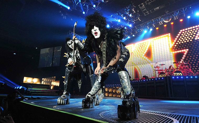 Week in music: Gene Simmons and Paul Stanley of Kiss preform at the Arena Monterrey