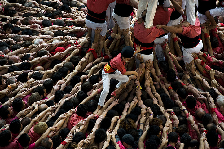 Tarragona Castells : A young member of the Vella de Valls 