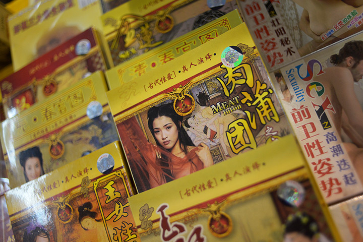 China Sex expo: 'Instructional' DVDs for sale 