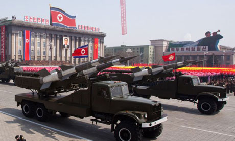 A military parade in Pyongyang
