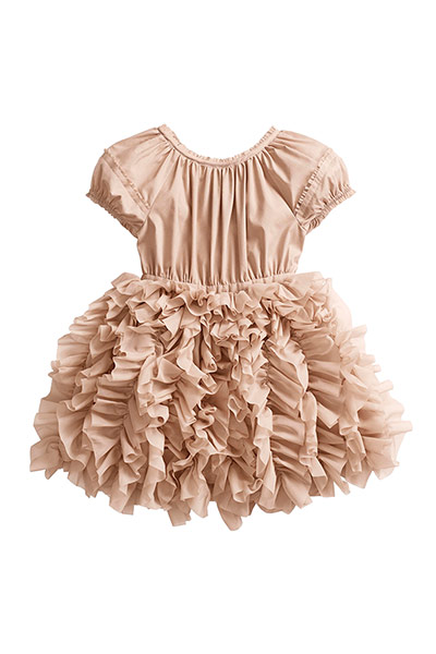 Fashion: UNICEF: UNICEF children's clothes at H&M.  Girl's Ruffle dress, £34.99
