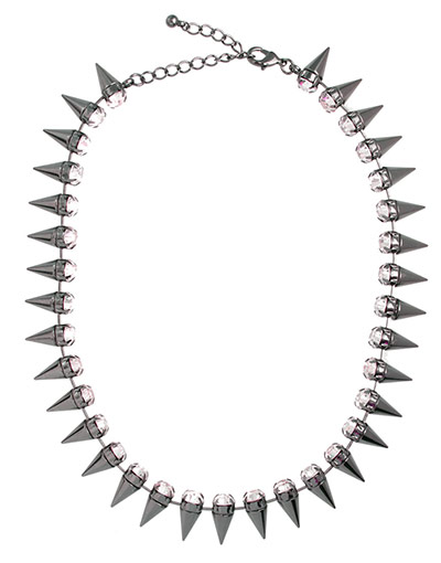 Go for goth: Asos silver spike necklace