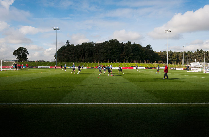 St Georges: The team train on the new pitch