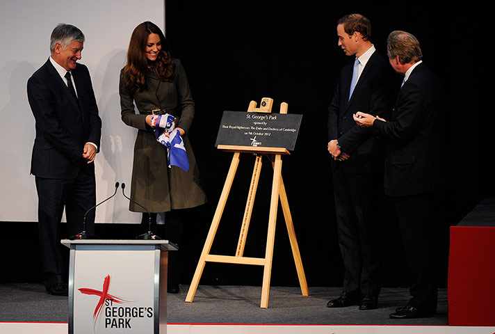 St Georges: The plaque commemorating the opening of the centre is unveiled 