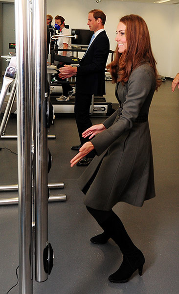 St Georges: Wills and Kate throwing shapes