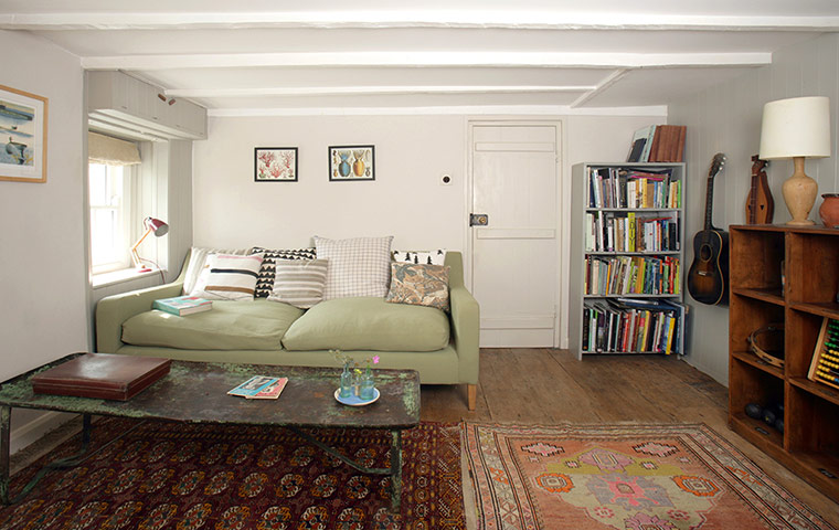 Homes: Recycled: Living room area