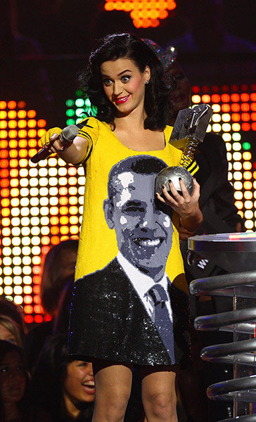 Rock and politics: Katy Perry shows her support for Obama