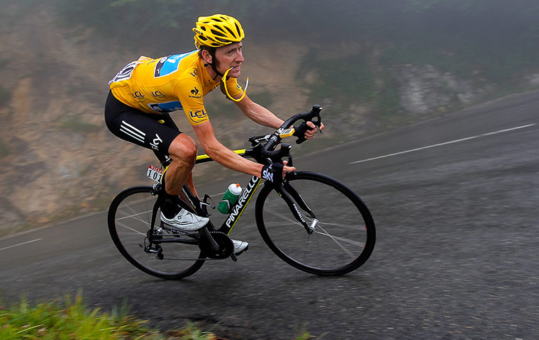 Bradley Wiggins: Bradley Wiggins during stage seventeen of the 2012 Tour de France