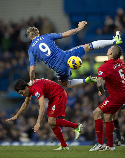 sporty: Chelsea's Spanish striker Fernando Torres