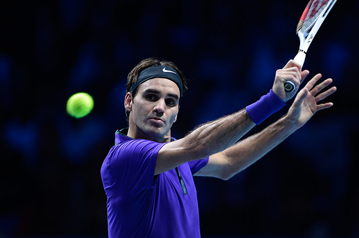 Murray v Federer: Federer backhand