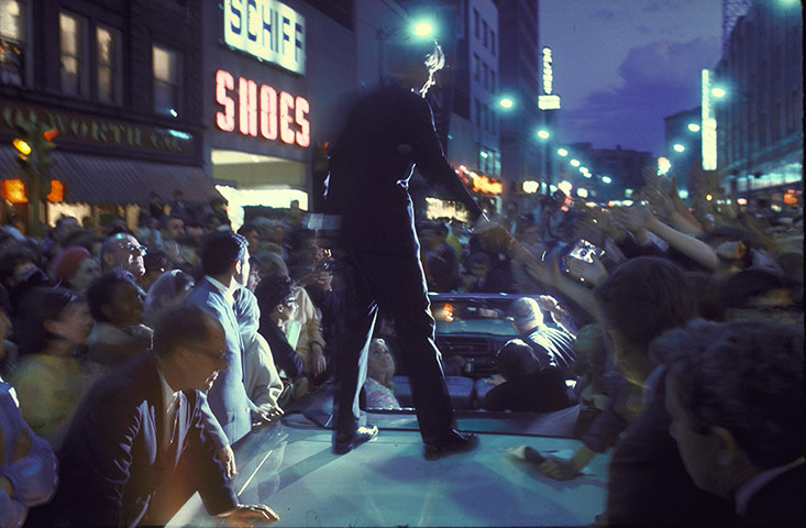 Robert F Kennedy: Robert F Kennedy campaigning in 1968