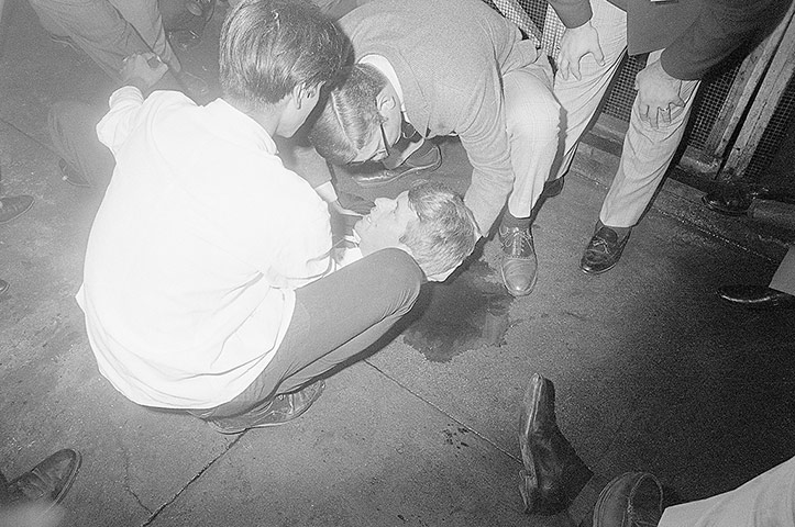 Robert F Kennedy: Robert F Kennedy Lies Shot On The Floor