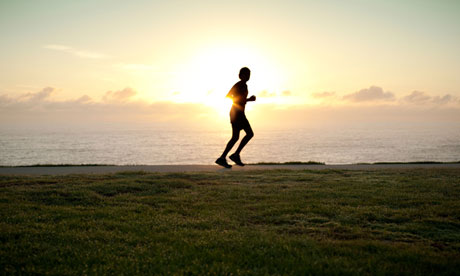 Solo jogger silhouette