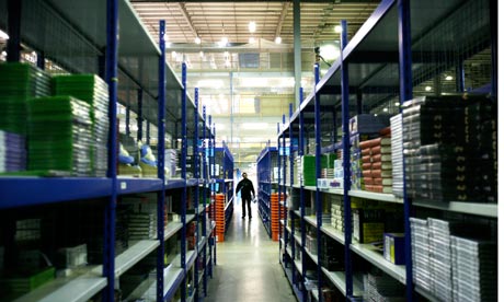 Amazon online bookstore warehouse