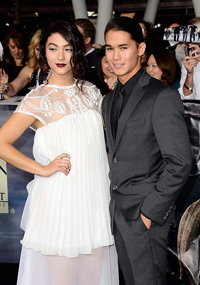 The Twilight premiere : BooBoo Stewart and his sister US actress Fivel Stewart 
