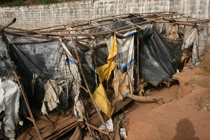 World Toilet Day: Public latrines in Kroo Bay slum in Freetown, Sierra Leone