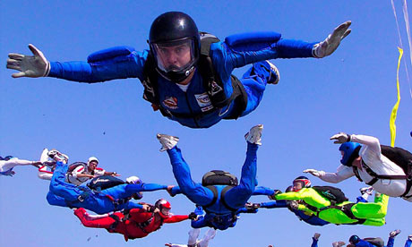 Skydiving record