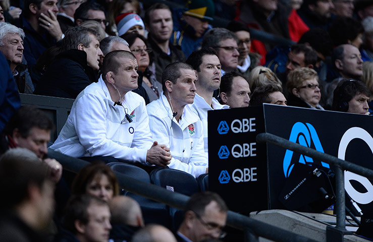 eng v australia: The England management watch the game unfold