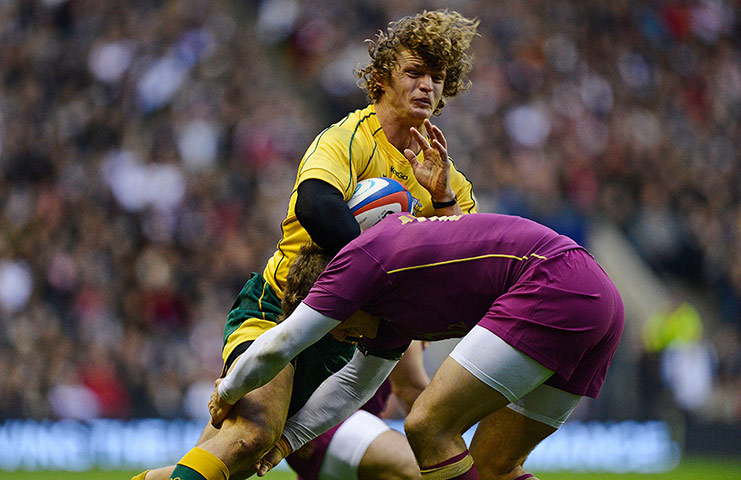 eng v australia: Cummins takes a big hit from Goode