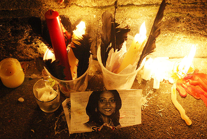 Ireland abortion row: Candles are left in tribute in memory of Savita Halappanavar