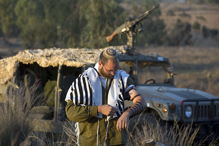 Gaza: An Israeli soldier from a tank squadron