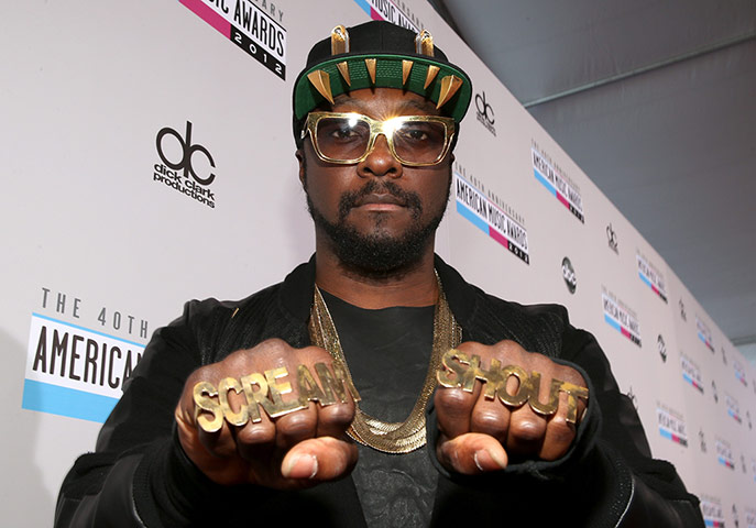 American Music Awards: will.i.am arrives at the American Music Awards