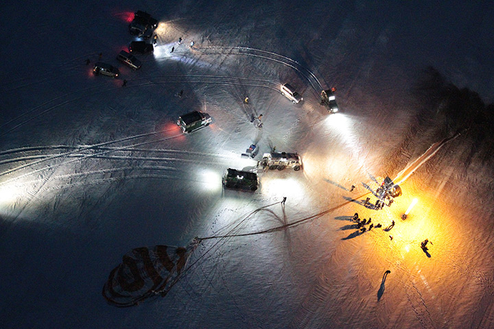 24 hours: Arkalyk, Kazakhstan: A Russian Soyuz TMA-05M spacecraft