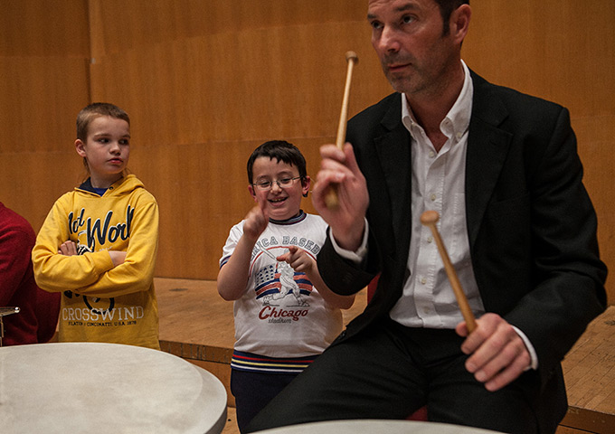 deaf  music workshop: Leif Ove Andsnes music workshop for deaf children