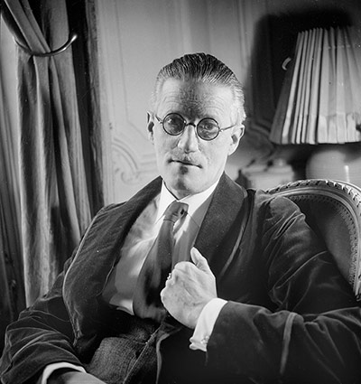 The 10 most: James Joyce (1882-1941), Irish writer. Paris, 1934