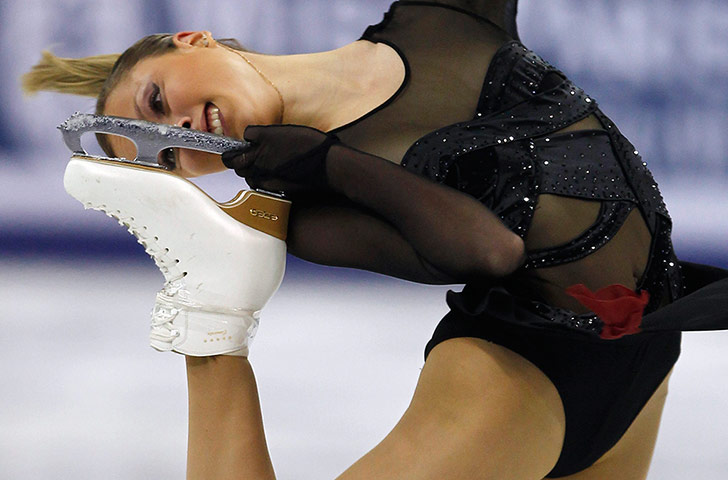week in sport pictures: Biryukova of Russia competes during the ladies' Figure Skating in Shanghai