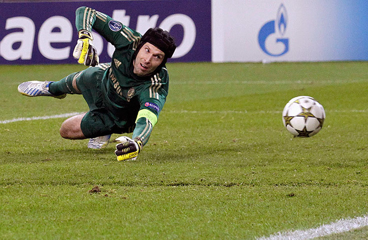 Tuesday champions league2: Chelsea goalkeeper Petr Cech 