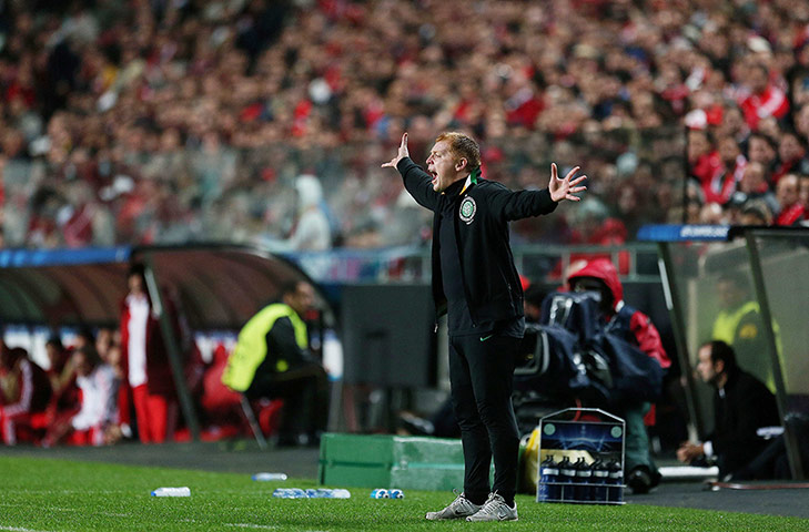 tuesday champs league 4: Celtic manager Neil Lennon 