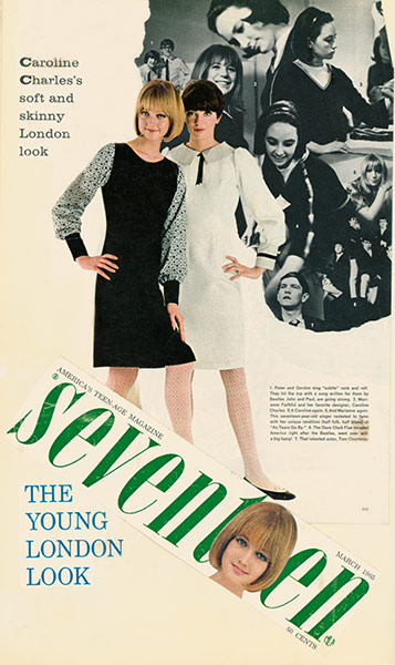 Caroline Charles : Seventeen magazine, 1965