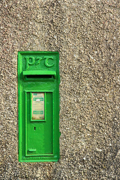 Your Pictures: Colour: The green colour of the Post box, Ireland