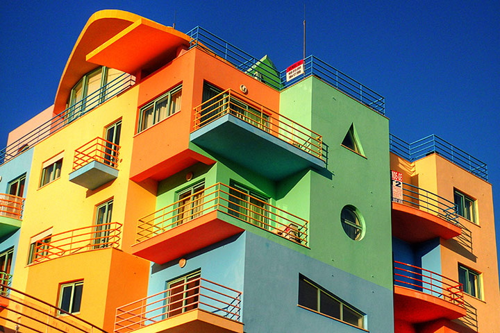Your Pictures: Colour: Why paint an apartment block boring white when there are so many colours? 