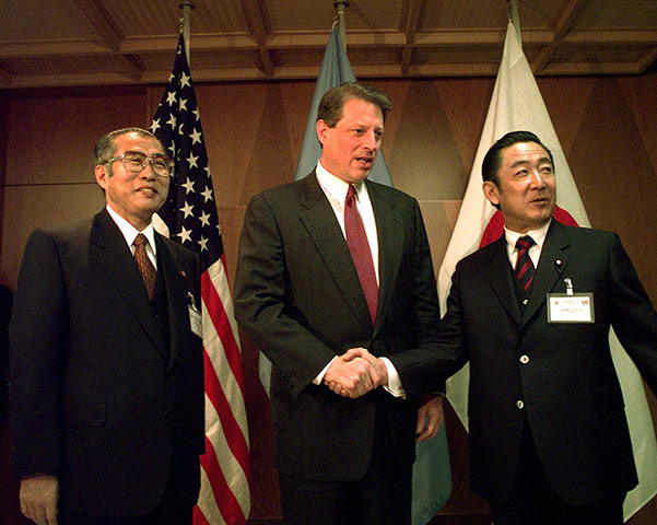 Kyoto history: Al Gore Ryutaro Hashimoto Keizo Ouchi