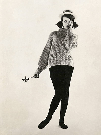 Grace Coddington: First model card, 1959