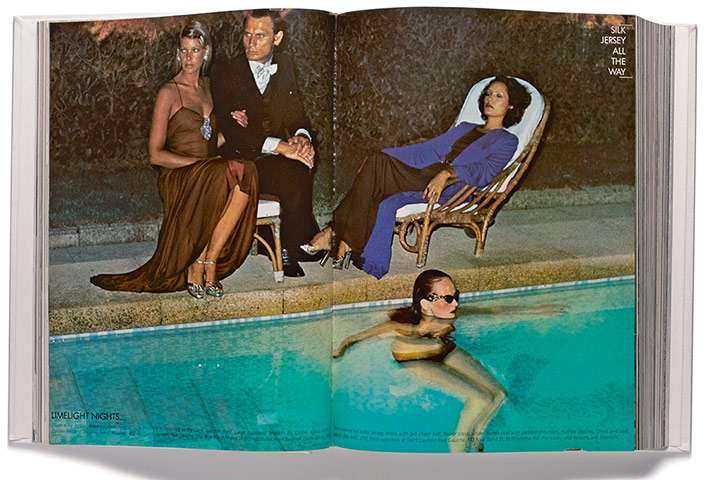 Grace Coddington: Coddington in a British Vogue shoot from 1973