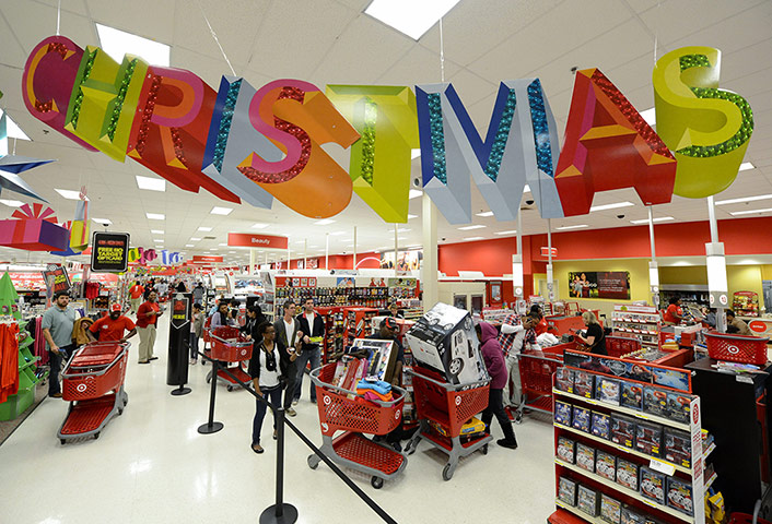 Black Friday: Atlanta, Georgia: Customers wait in line to pay for their items