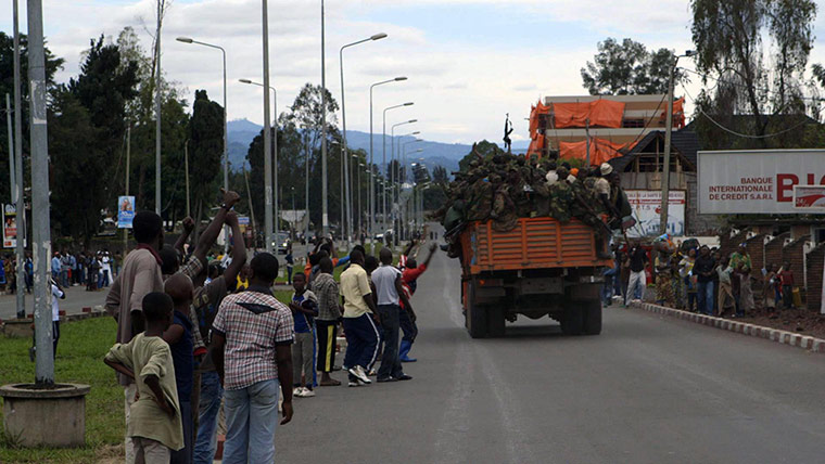 Goma fighting: After 3 days of intense fighting Goma fell